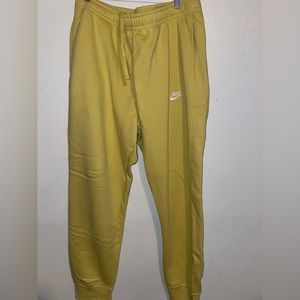 Nike joggers mustard yellow size XL